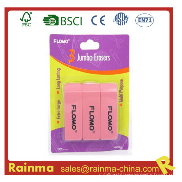 3 in 1 Set School Eraser, Plastic Rubber Eraser